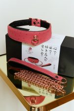 Set 2 pièces Collier 'O-Ring Curve' + Laisse PINKPARADISE x Liebe – Image 10