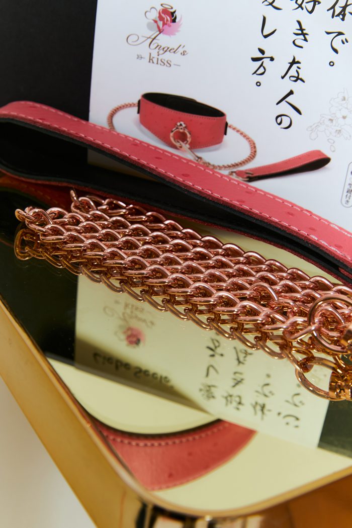 Set 2 pièces Collier 'O-Ring Curve' + Laisse PINKPARADISE x Liebe – Image 7