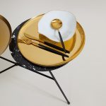 Grand Plateau gravé A VOTRE SERVICE Gold 🇫🇷