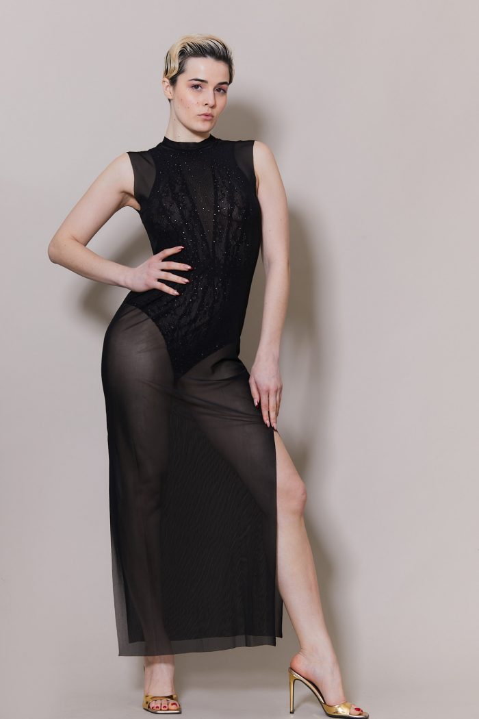 Robe à fente en mesh DON'T BE GENTLE – Image 4