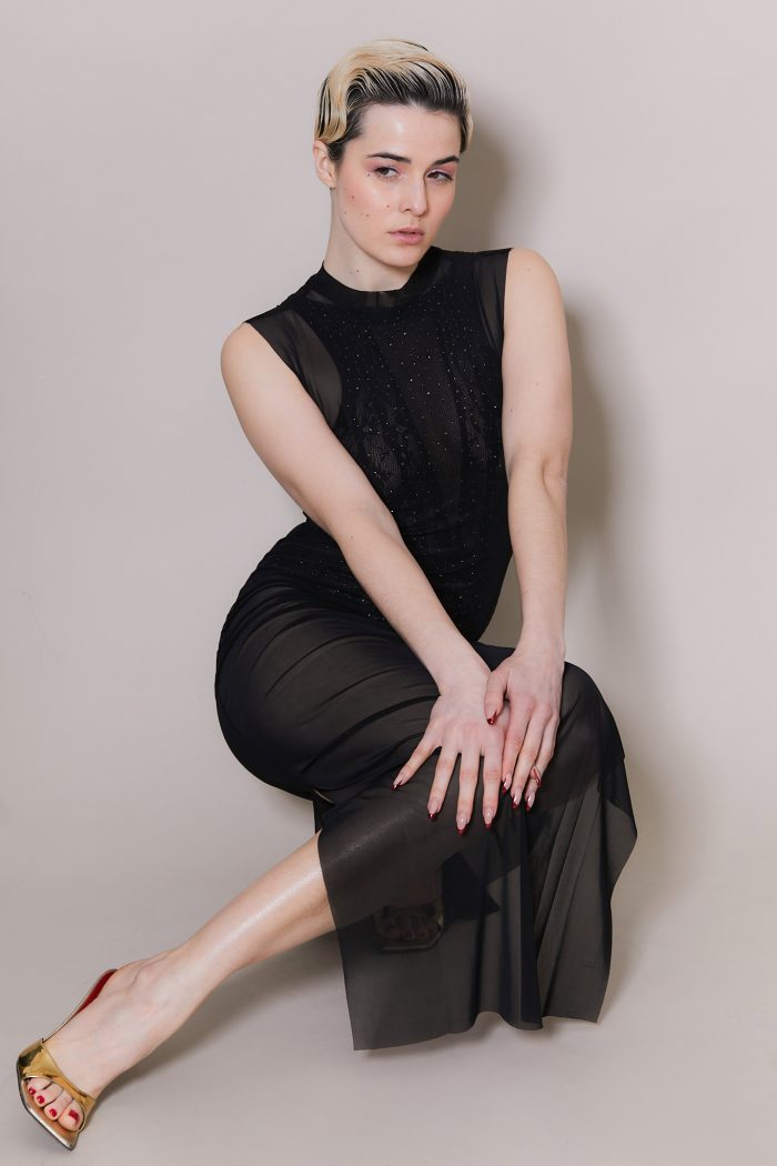 Robe à fente en mesh DON'T BE GENTLE – Image 2