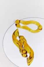 Dildo en verre jaune SQUIRTY PARTY – Image 3