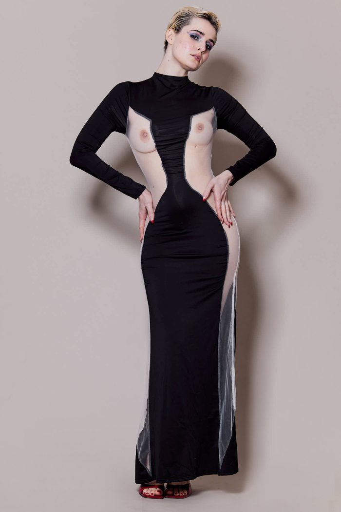 Robe asymétrique TES DÉSIRS FONT DÉSORDRE – Image 3