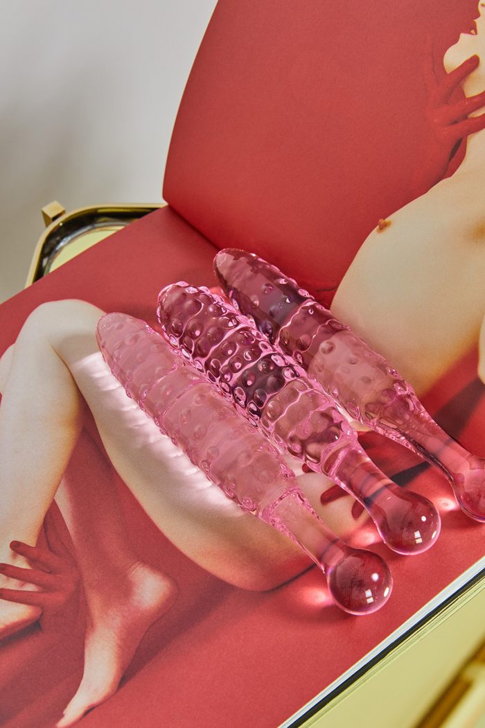 Dildo en verre texturé TRICKY – Image 8