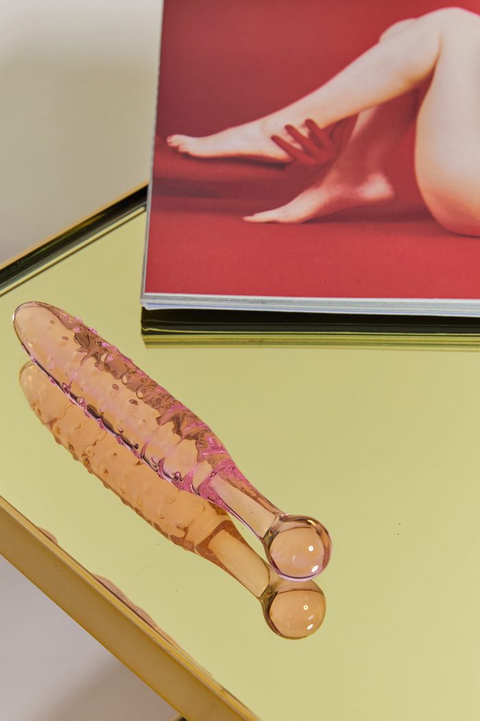 Dildo en verre texturé TRICKY – Image 7