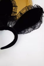 Serre-tête VERS TOUJOURS Velours Noir – Image 3