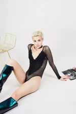 Body Noir en tulle HUNTER GAME – Image 4
