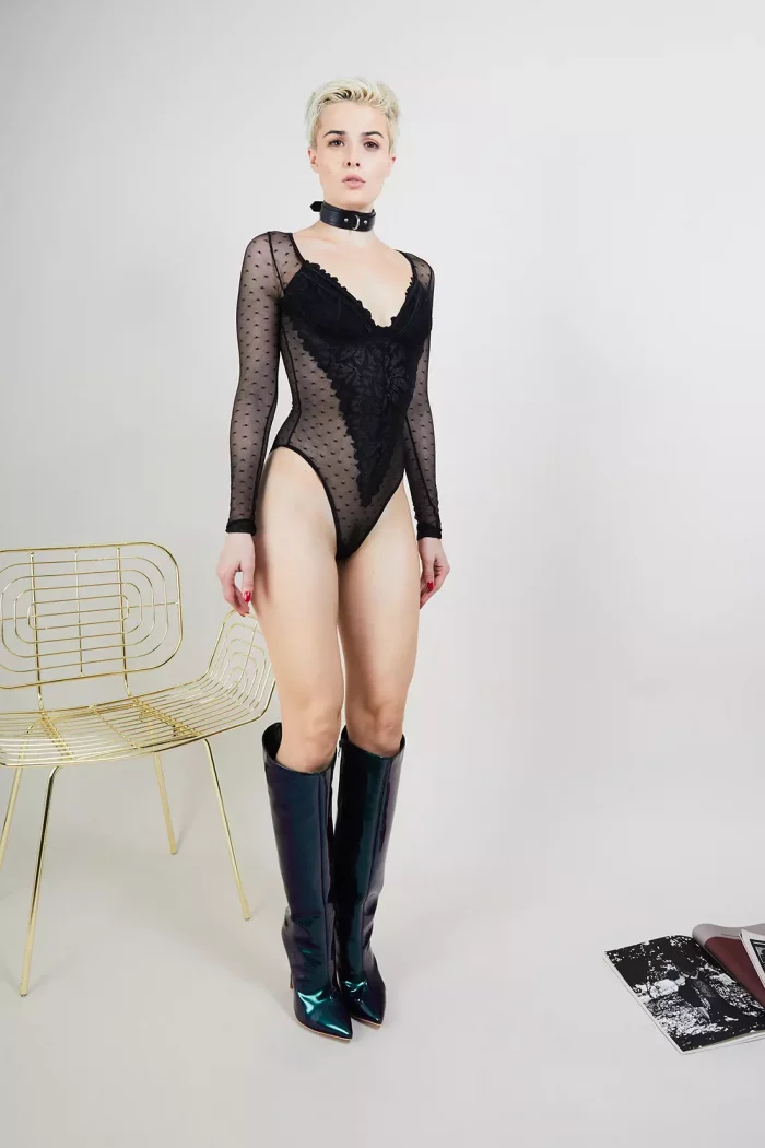 Body Noir en tulle HUNTER GAME – Image 7