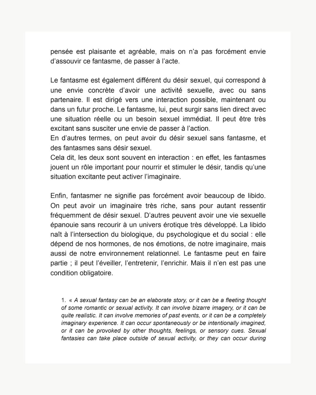 18 fantasmes au féminin maud serpin le fantasme selon maud serpin est défini comme un espace de rêverie et de liberté qui permet de mieux se connaître